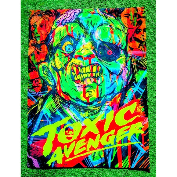 CREASED The Toxic Avenger Reboot SDCC 2025 Adam Pinney 18x24" Mondo Promo Poster - Picture 1 of 6